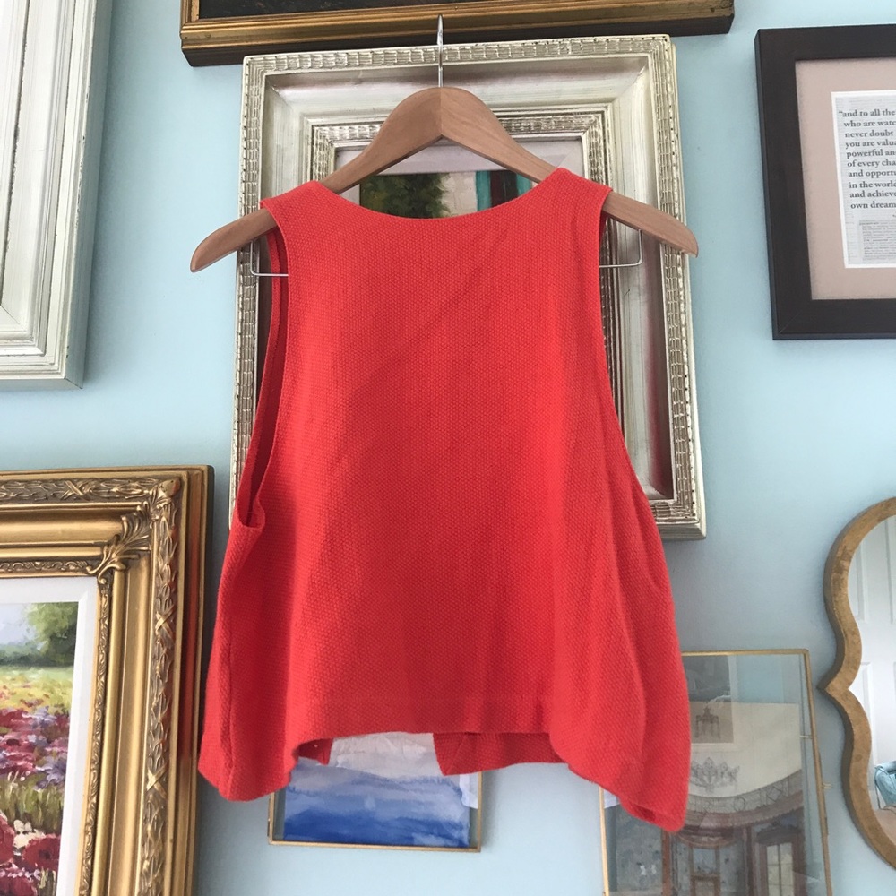 Alex Jae & Milk orange crop top